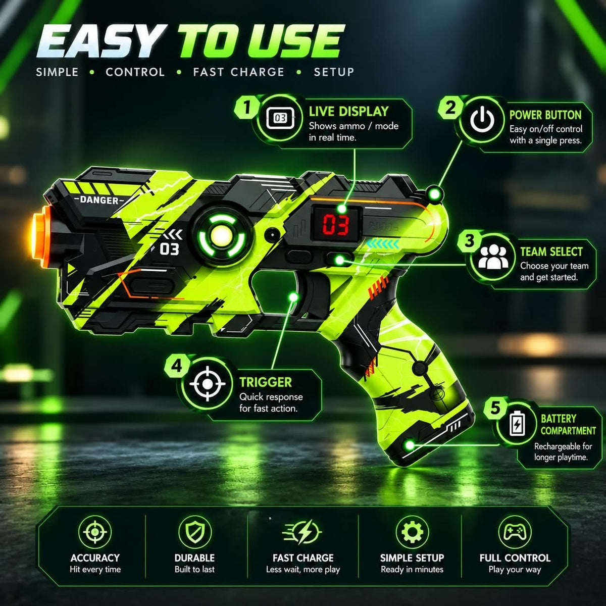 Laser Tag Battle Set